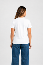 Playera Boston Mujer — Blanco — espalda
