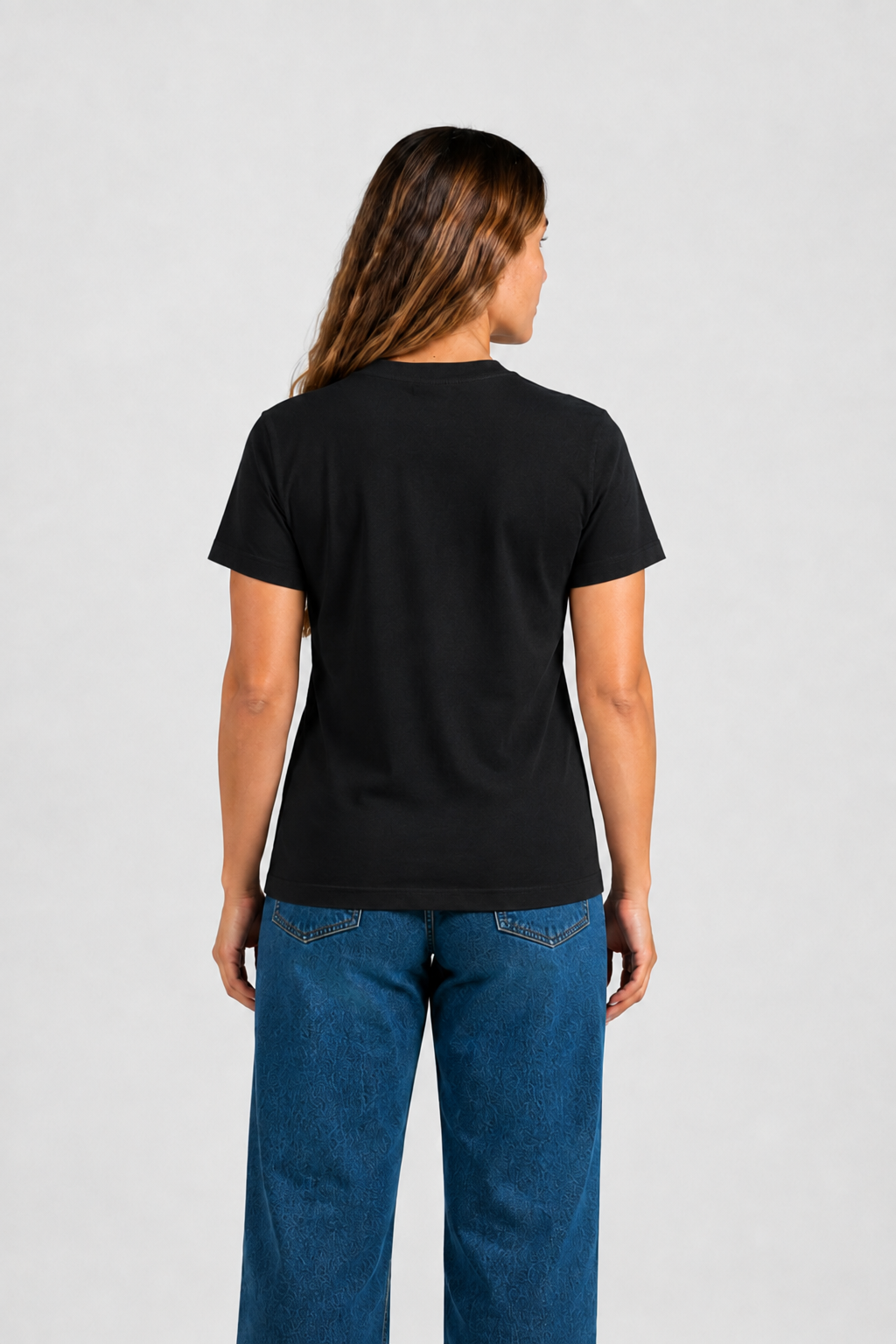Playera Boston Mujer — Negro — espalda