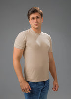 Playera Manga Corta Adulto Caballero 100% Algodon Peinado