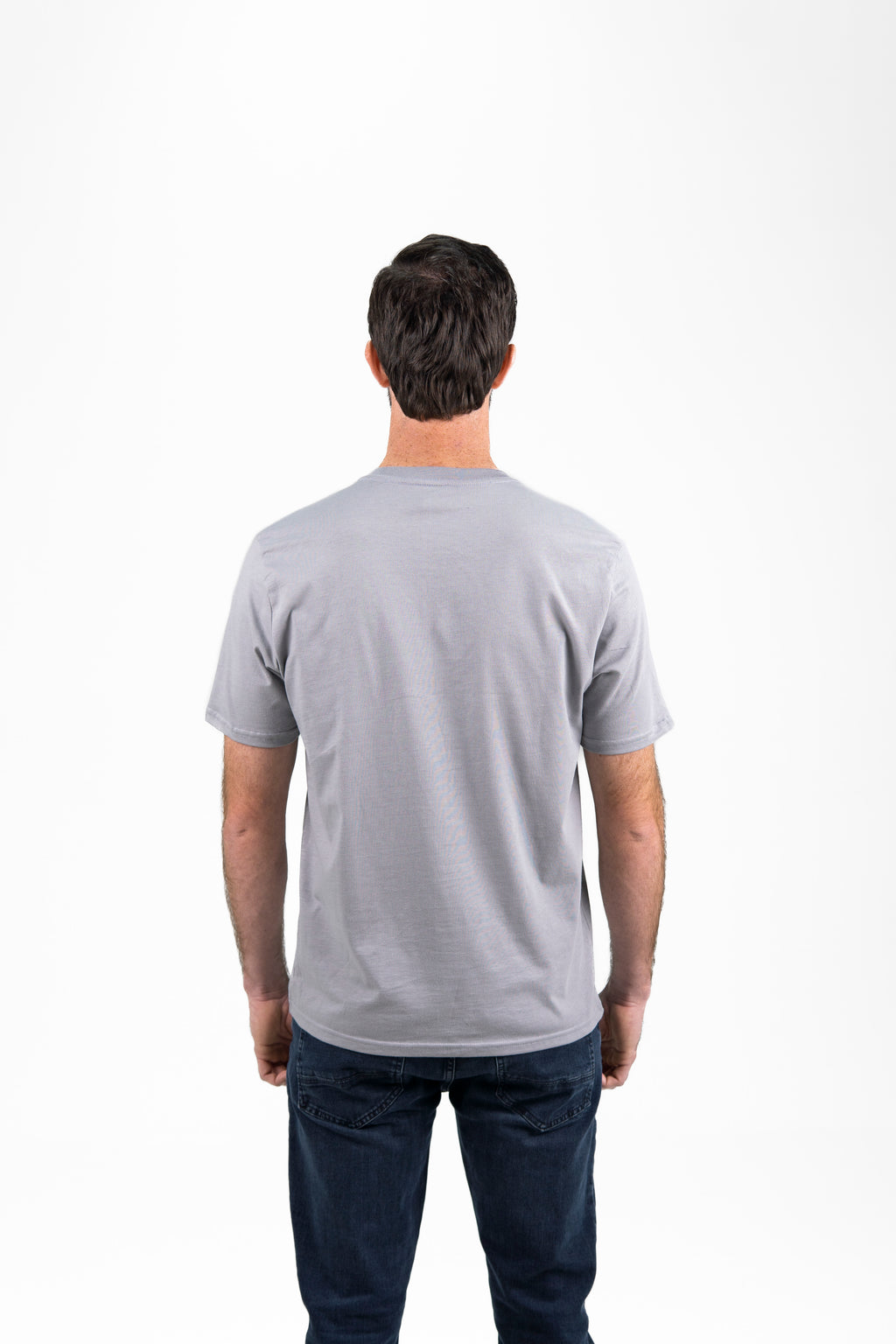 Playera Manga Corta 100% Algodon Peinado estilo 10010 Gris
