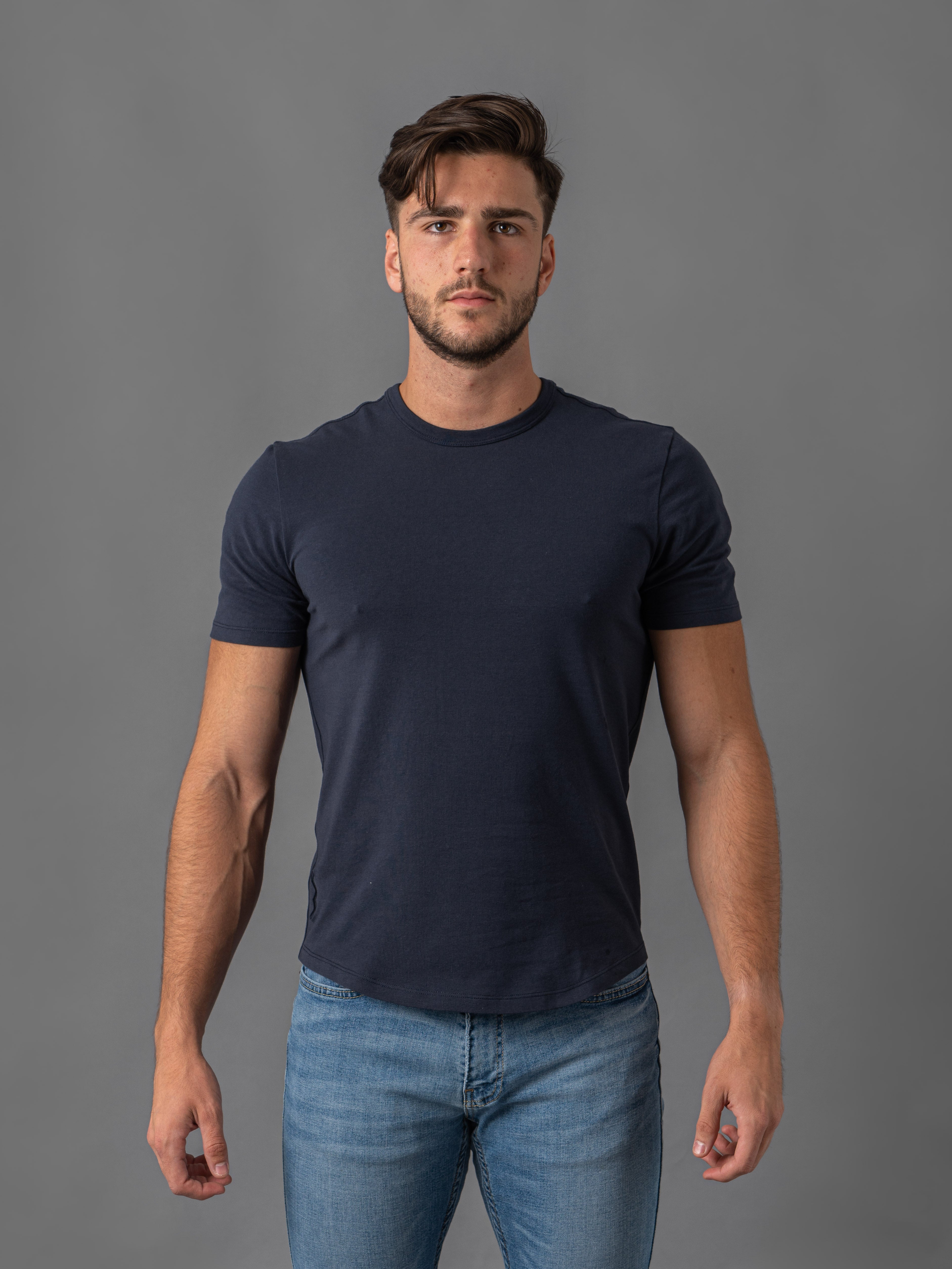 Playera Manga Corta Adulto Caballero 100% Algodon Peinado