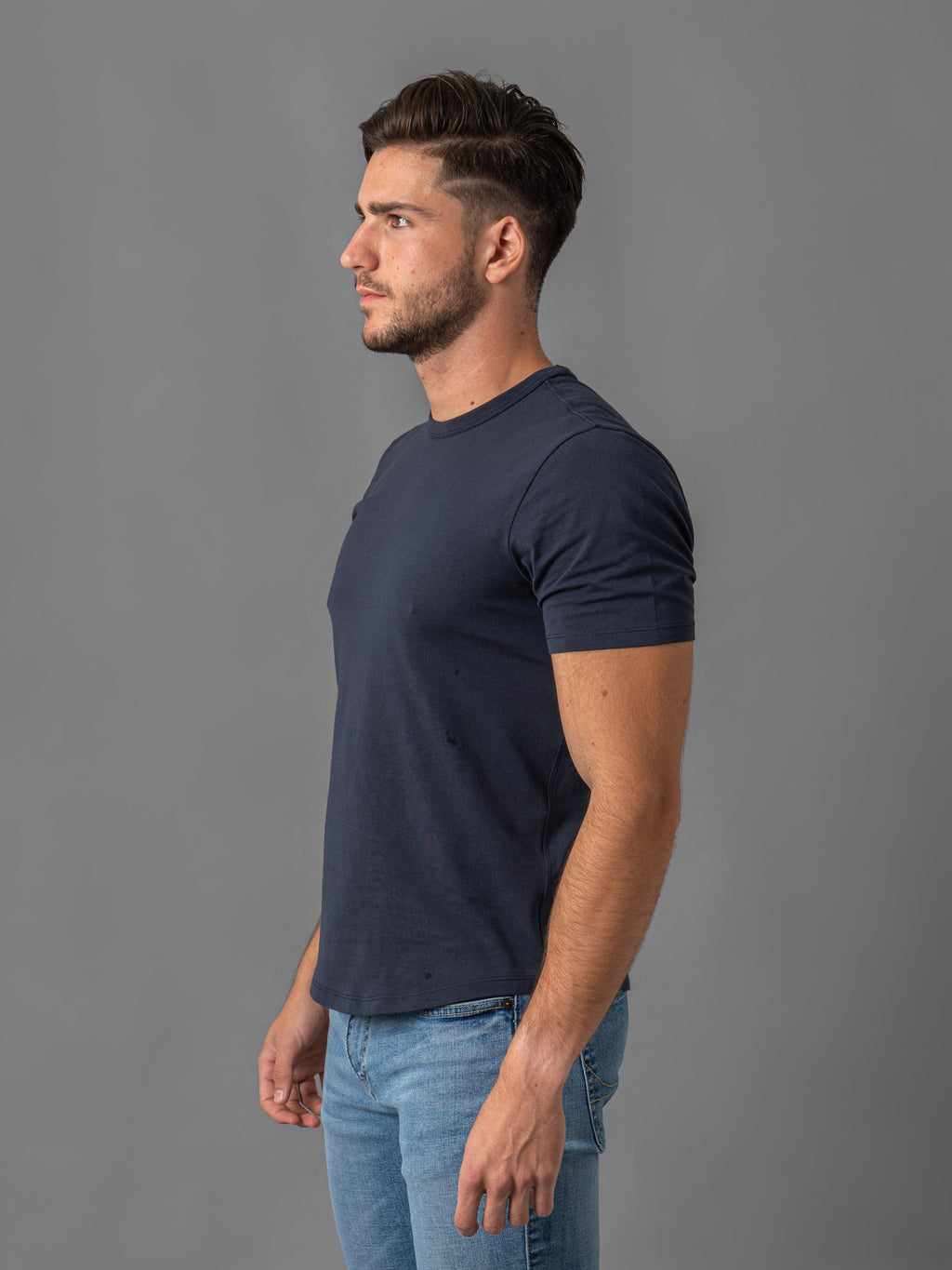 Playera Manga Corta Adulto Caballero 100% Algodon Peinado