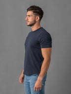 Playera Manga Corta Adulto Caballero 100% Algodon Peinado