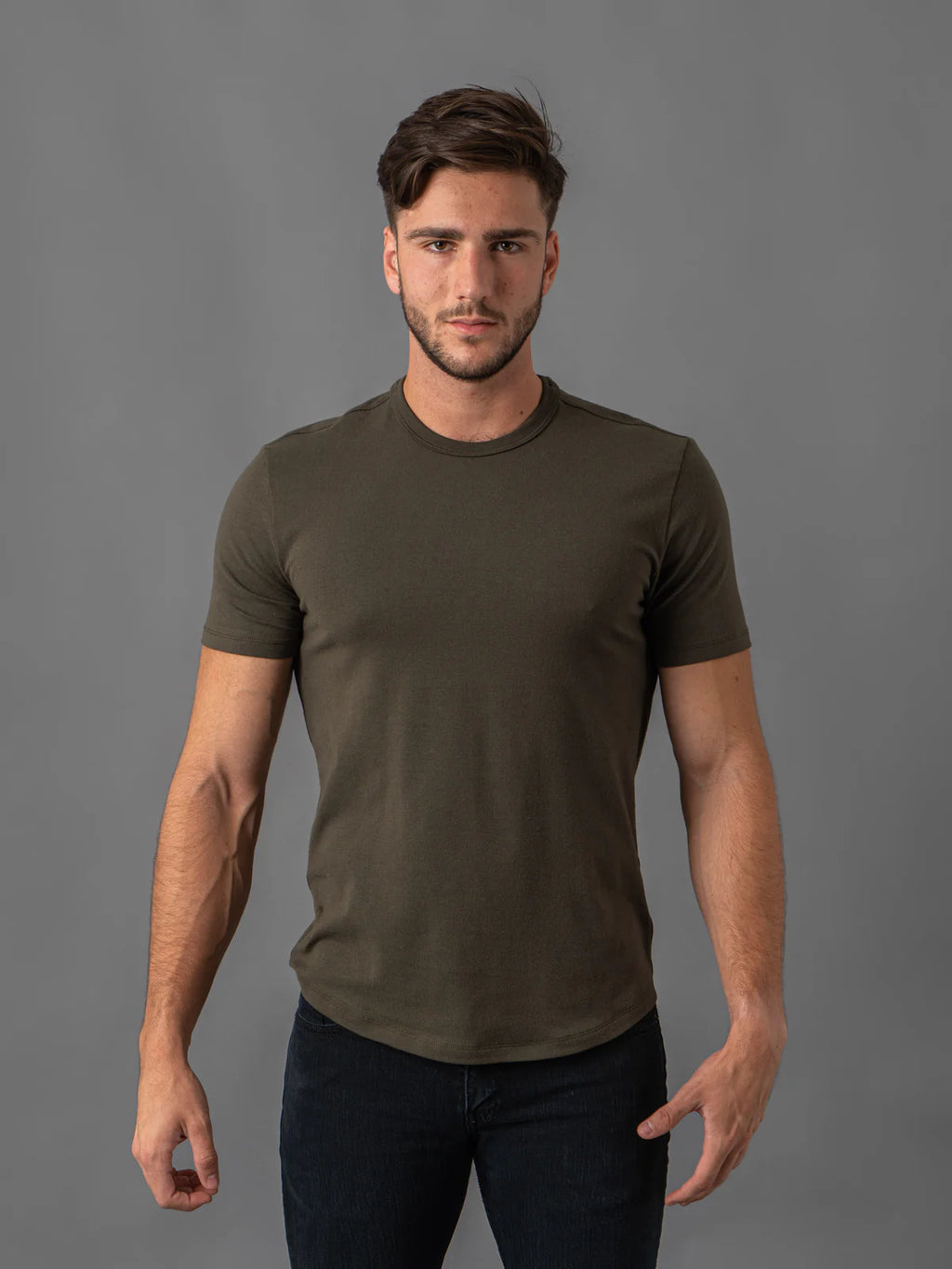 Playera Manga Corta Adulto Caballero 100% Algodon Peinado